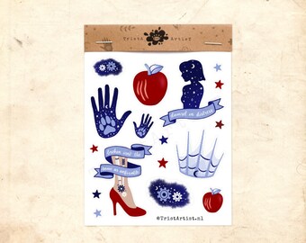 Lunar Chronicles Sticker Sheet - Bullet Journal Planner Stickers - Books Read Bookworm