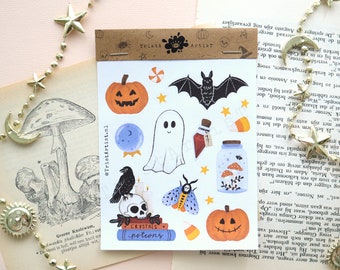 Halloween Stickers - Spooky Witchy Bullet Journal Planner Stickers