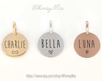 Personalized Pet Tag, Dog Name Tag, Cat Name Tag, Pet ID Tag, Dog Tag, Cat Tag, Cat Collar Tag, Custom Pet Tag, Puppy Tag, Pet Lover Gifts