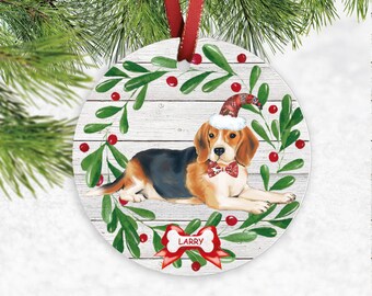 Perfect Gift for Beagle Lovers Measures 5/'/' tall. Beagle Nutcracker Christmas Ornament Hand Painted and Handcrafted