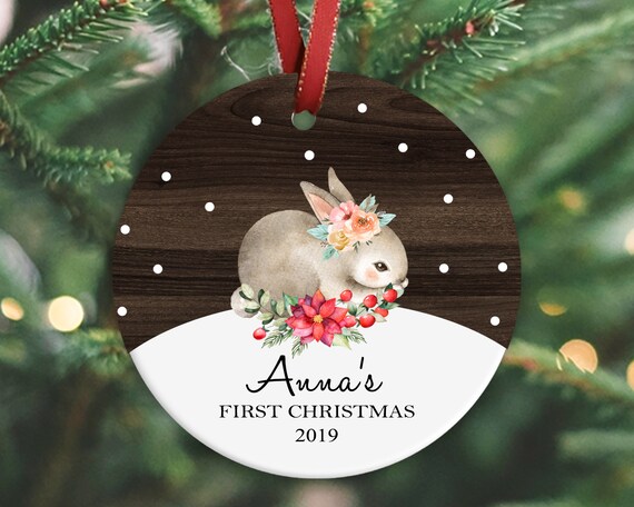 baby's first christmas ornament 2019