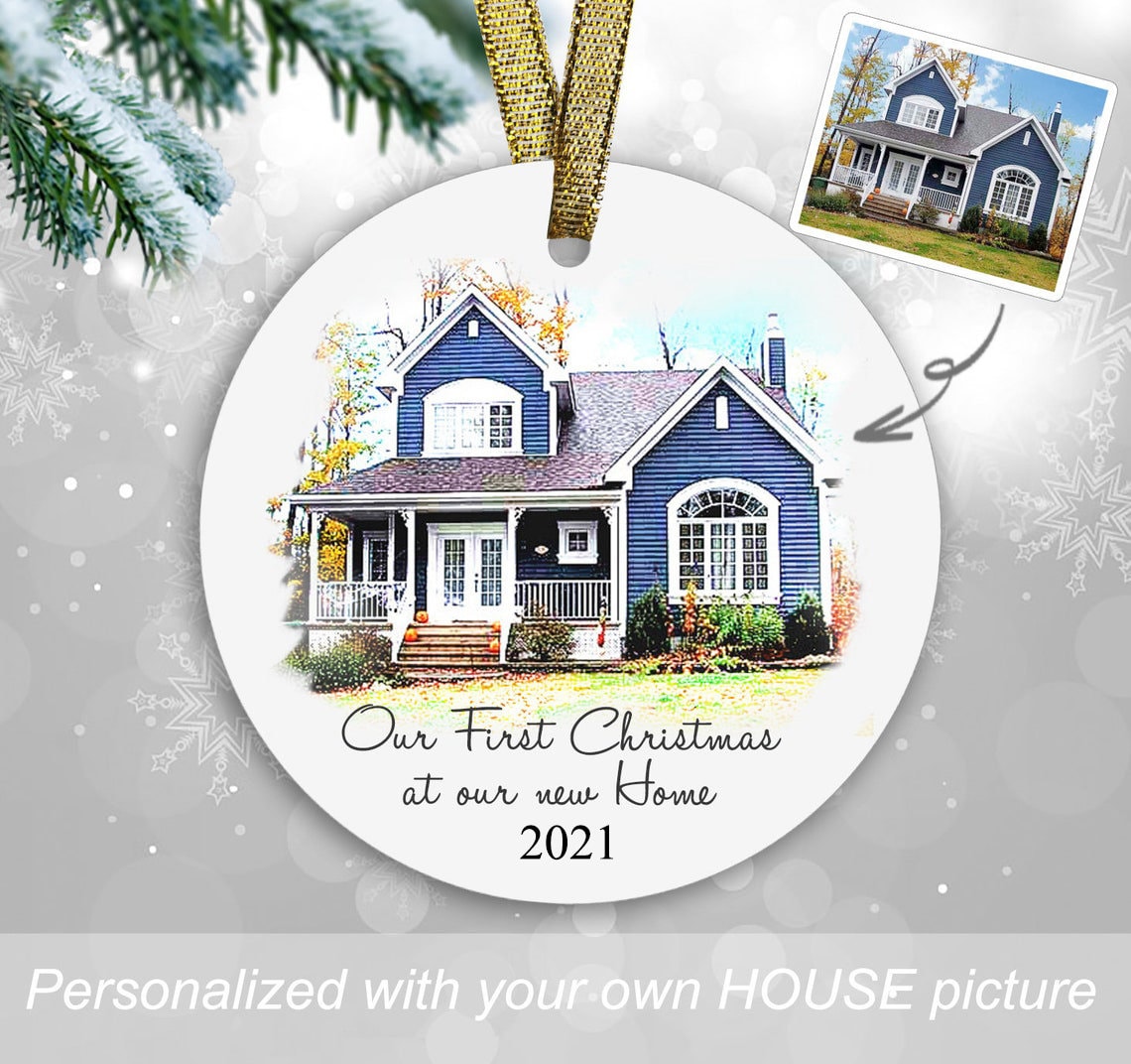 Discover Custom house ornament , Our first Christmas at our new home 2022 Ornament