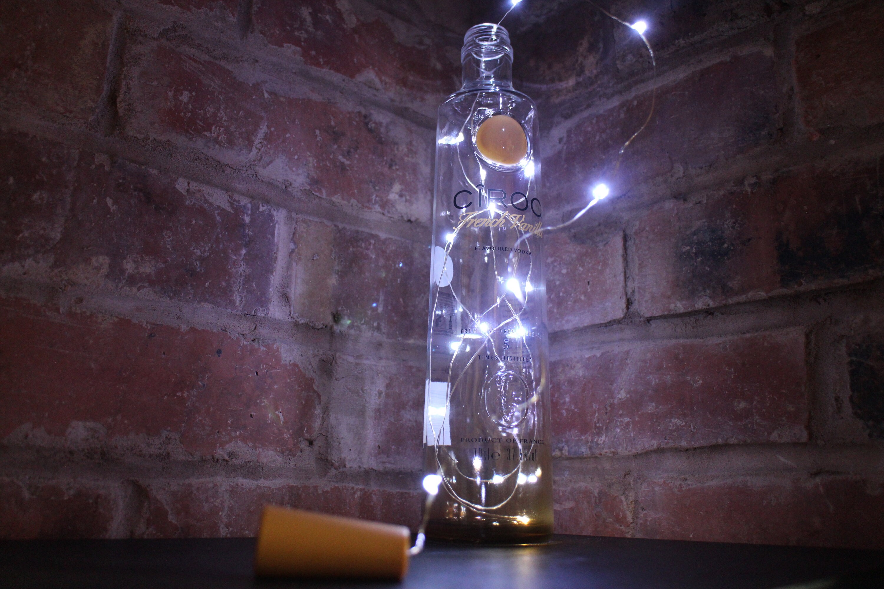 Ciroc French Vanilla Vodka Bottle Lamp Bright White String of Etsy