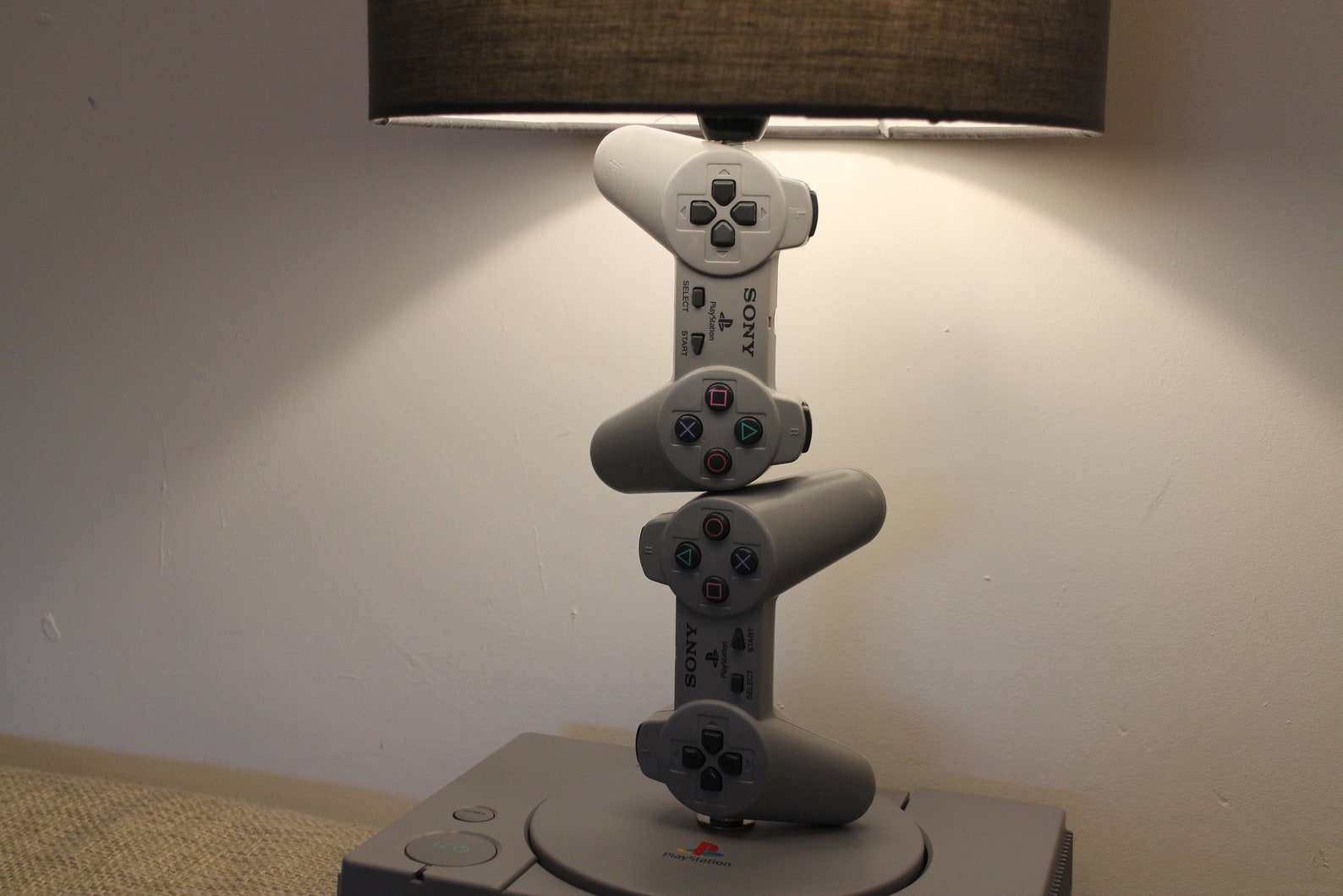 Ultimate Gamers Lamp Playstation 1 Upcycled Lamp With Grey Etsy UK