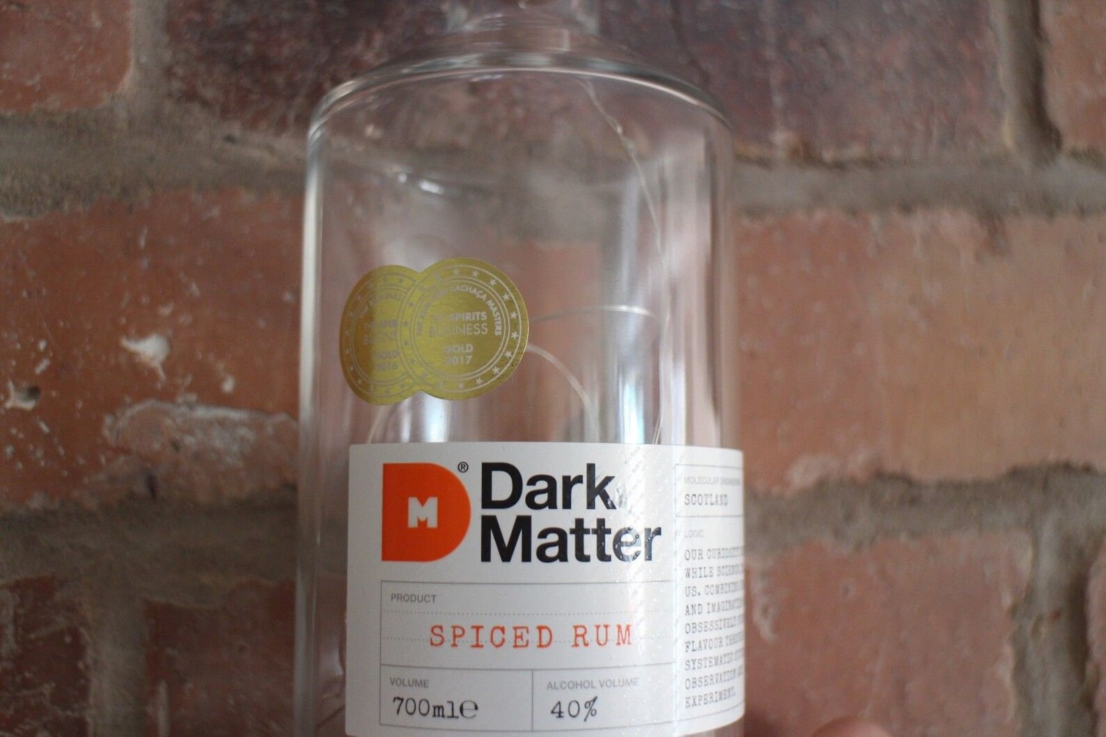 Dark Matter Rum Liquor Bottle Lamp 20 LED Lights Upcycled Etsy
