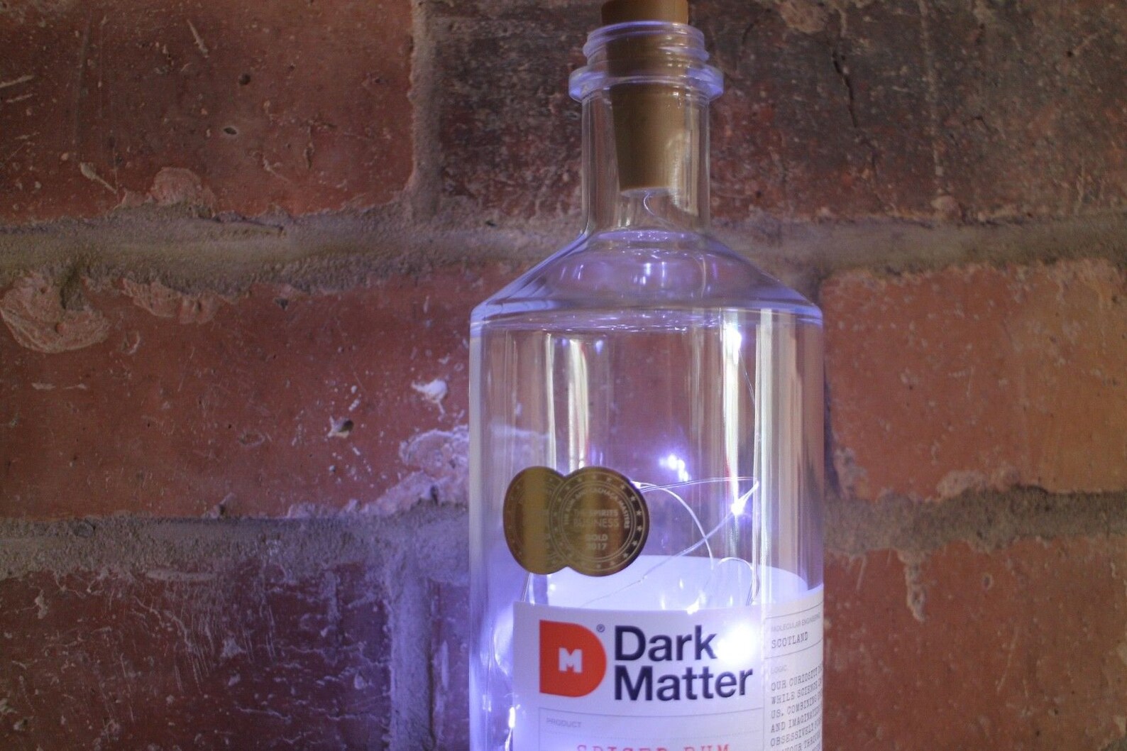Dark Matter Rum Liquor Bottle Lamp 20 LED Lights Upcycled Etsy