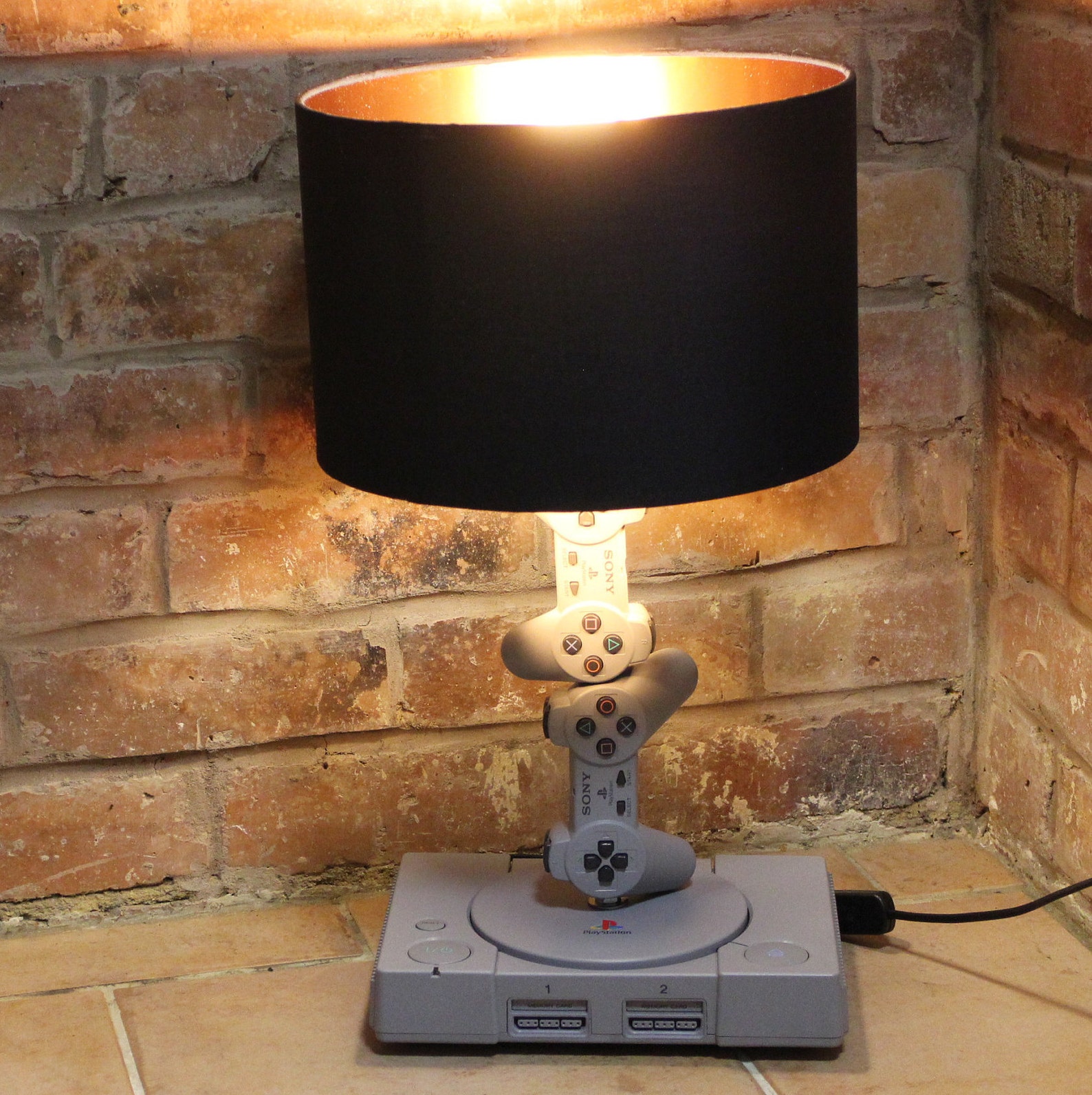 Playstation One Lamp PS1 Retro Gamer Desk Lamp Etsy