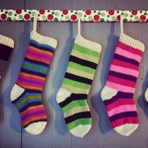 Colorful Christmas Stocking pattern