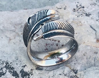 Punk Rock Silver Steel Vintage look Biker Unisex Gothic Alex Stainless Steel Men Ring Unisex Statement Jewellery Gift for him her