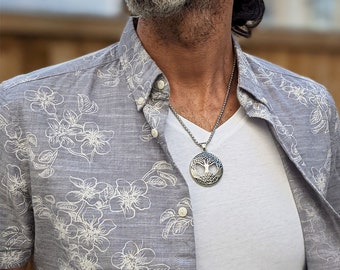 Tree of Life Necklace | Silver Pendant Necklace | Stainless Steel Jewellery | Organic & Celtic Options | Gift for Him