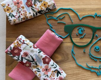 Fundas reversibles para arnés Pavlik - x7 - rosa, beige, malva, óxido, neutro, flores florales