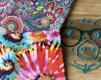 Fundas reversibles para arnés Pavlik - x7 - estampados originales, mandala tie-dye brillante