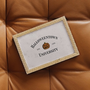 halloweentown university printable art, digital art print for halloween, fall and autumn wall decor