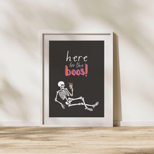 tutaj dla zabawnych nadruków na Halloween, wydruków na Halloween w barze, zabawnych dekoracji ściennych na imprezę Halloween w kolorze czarnym
