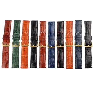 Genuine Leather Watch Band Strap Alligator Replacement Watch Strap Band Handmade 24, 22, 21, 20, 19, 18, 16, 14mm