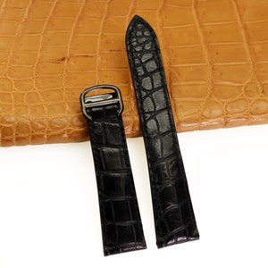Bracelet de montre en cuir pour CATLER, Bracelet de montre CATLER de rechange en alligator, à utiliser avec une boucle déployante à boucle déployante, Goupilles à dégagement rapide