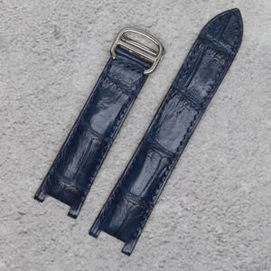 Leather Watch Strap for Blue Balloon, fits CATlER Watch Strap Alligator, Used With Folding Deployment Clasp Buckle (16 Colors)