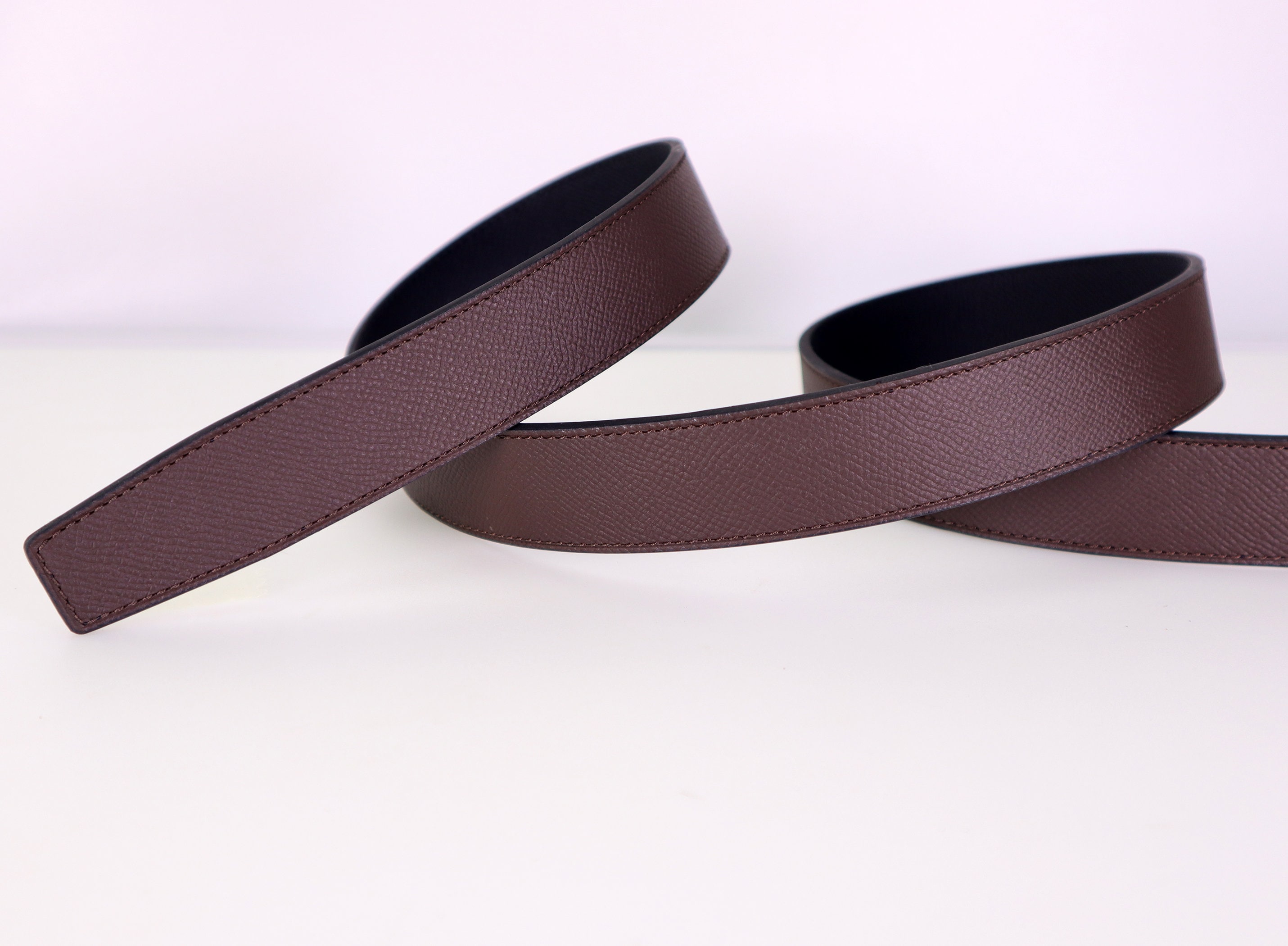 Reversible Genuine Leather Belt Replacement Belt Strap Width  display picture 2