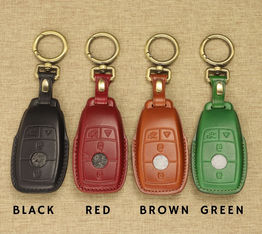 Handmade Geunine Leather Car Key Cover for Mercedes Benz E300L Etsy