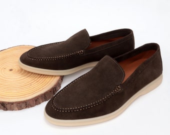 Men Suede Loafers | Handmade Leather Slip-On Dress Shoes for Casual, Formal & Party Wear