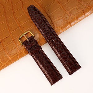 Genuine Leather Watch Strap for lWC Replacement Watch Strap Alligator Used With Tang Buckle