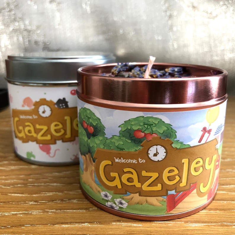 Animal Crossing Personalised Scented Candles Etsy
