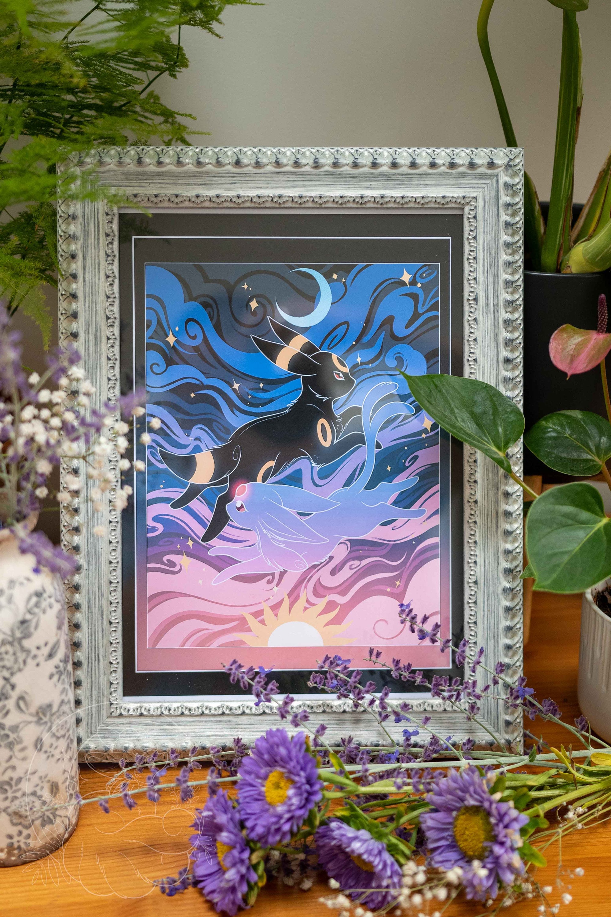 Umbreon pokemon watercolor Poster by Mihaela Pater - Fine Art America