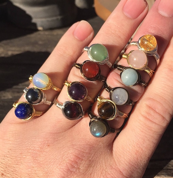 Choice of Healing Crystal Ring for 10 