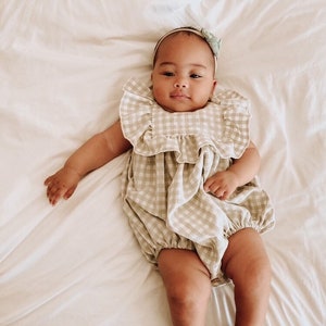 Buy Baby Gingham Romper Online In India Etsy India