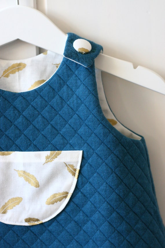 pinafore dress peacocks