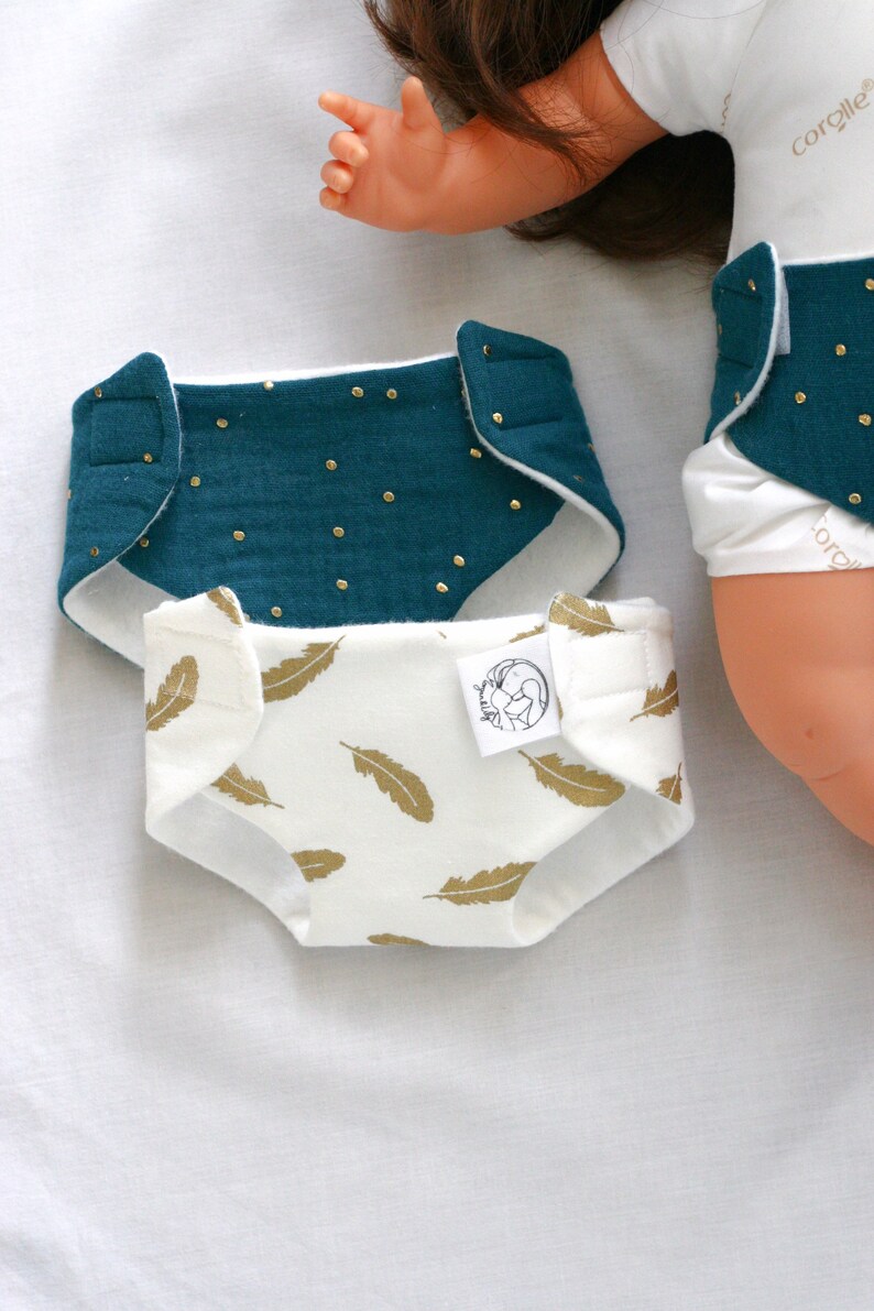 Baby Doll Nappies / Diapers set of 2 Gift for a Big Sister Etsy