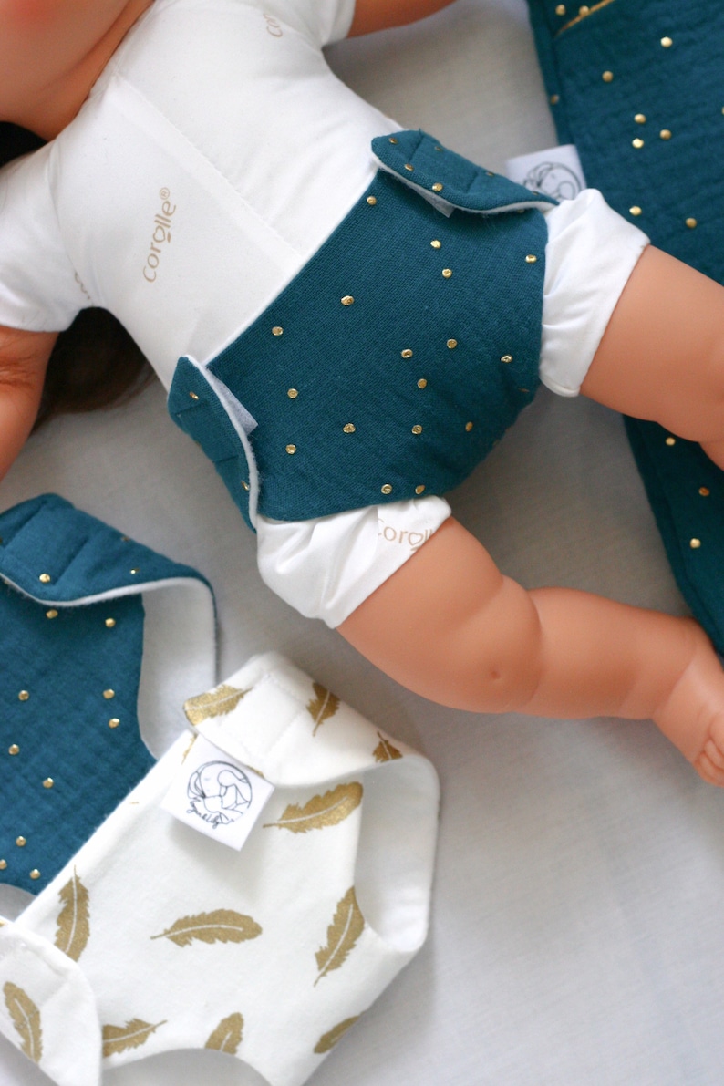 Baby Doll Nappies / Diapers set of 2 Gift for a Big Sister Etsy