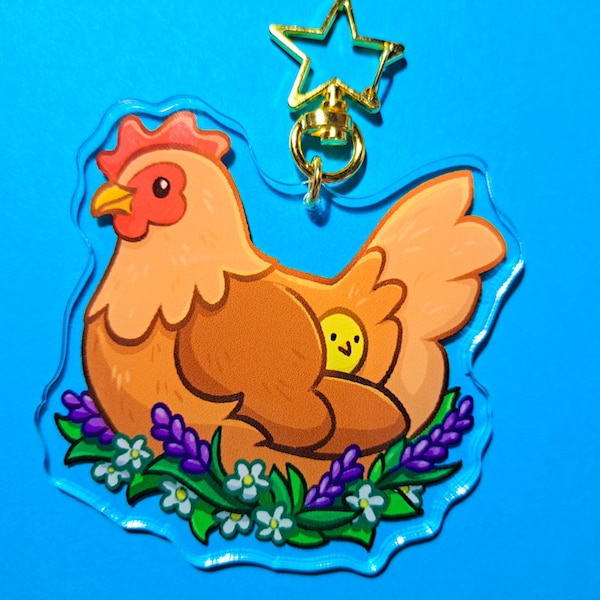 Chicken Acrylic Keychain