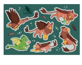 Gryphon Sticker Sheet 4x6 vinyl