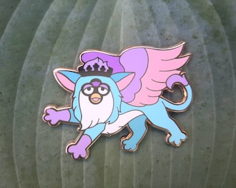 Furby Gryphon pastel hard enamel pin