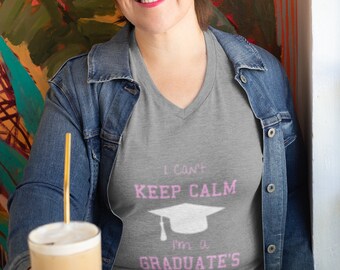 Gift for Graduate Mom V-Neck Shirt