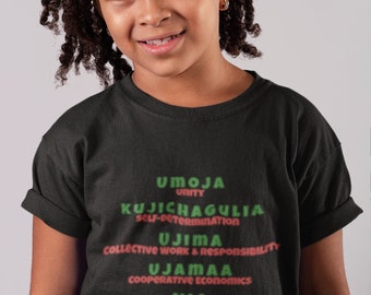 Kwanzaa Principles Youth Short Sleeve T-Shirt