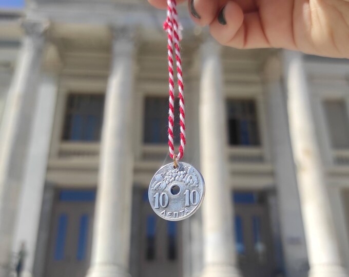 greek drachma martaki necklace