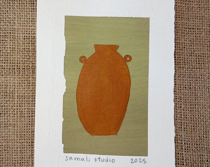 mini greek ancient amphora