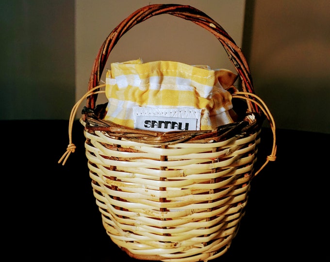 Straw bucket bag/basket