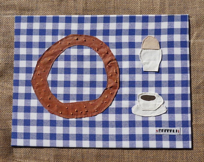 Breakfast in Thessaloniki by samali studio, textile collage