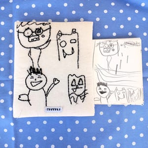 Verwandeln Sie die Zeichnung Ihres Kindes in Kunst