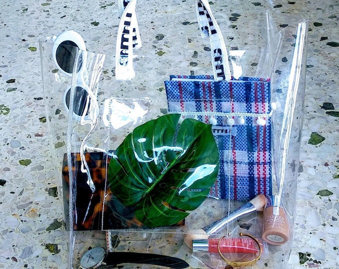 Monstera clear bag