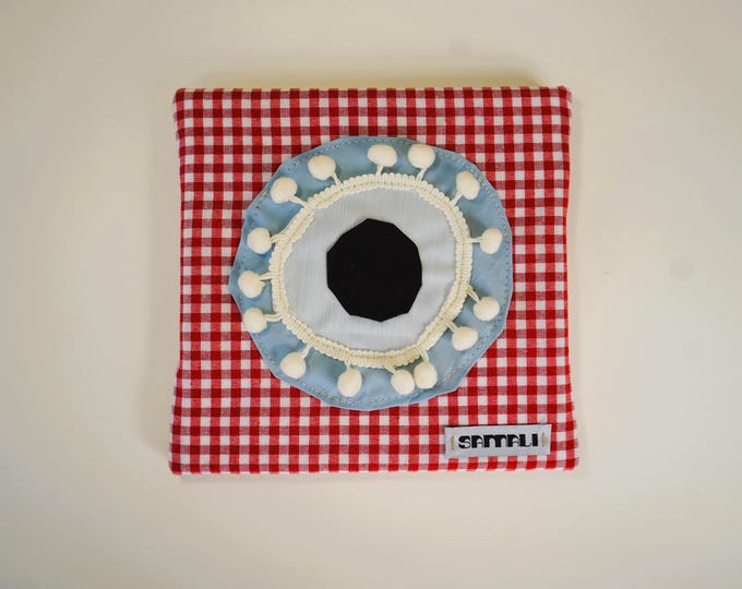 evil eye - red gingham