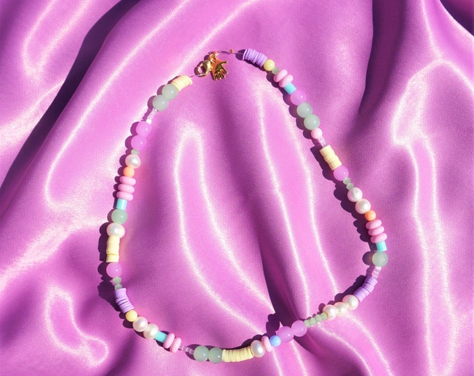 samali patchwork necklace and bracelet