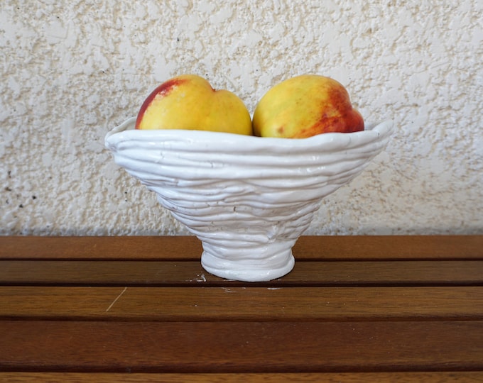 Handmade ceramic salad / fruit bowl