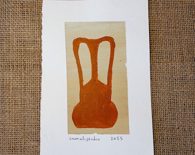 mini greek ancient amphora