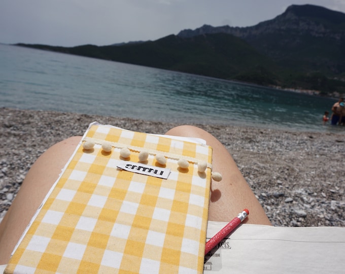 yellow gingham journal A5
