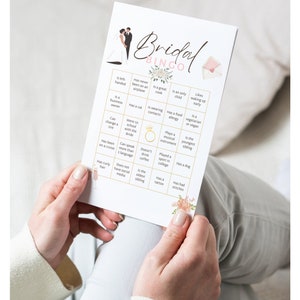 Bridal Shower Bingo Game; Bridal Party Games; Printable Bridal Shower Games; Bridal Shower Activities