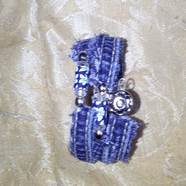 Denim Wrap Bracelet Etsy